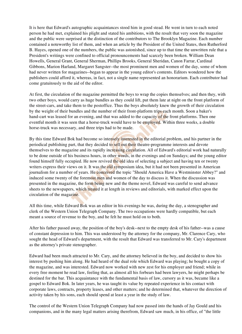 image for page The Americanization of Edward Bok Edward Bok trở thành người Mỹ