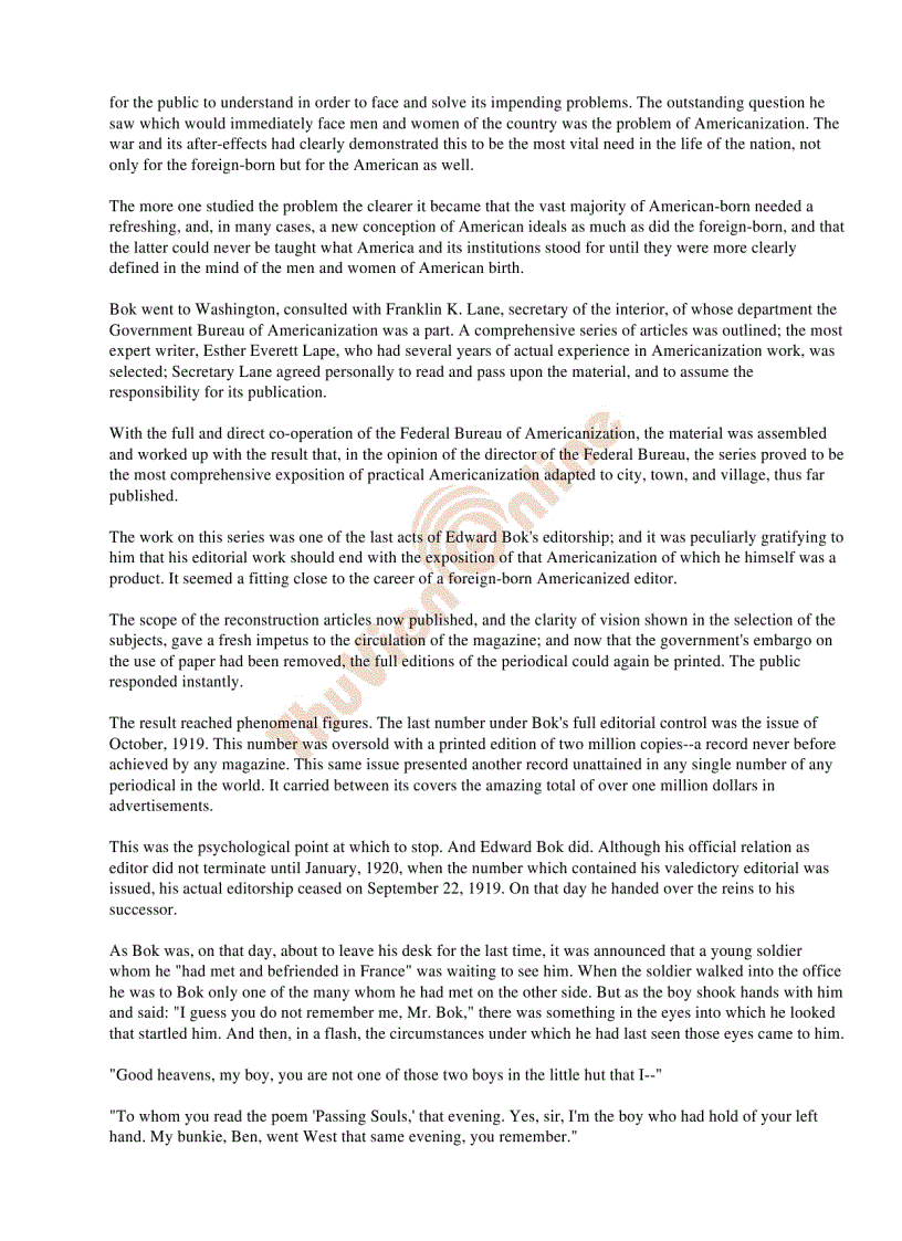 image for page The Americanization of Edward Bok Edward Bok trở thành người Mỹ