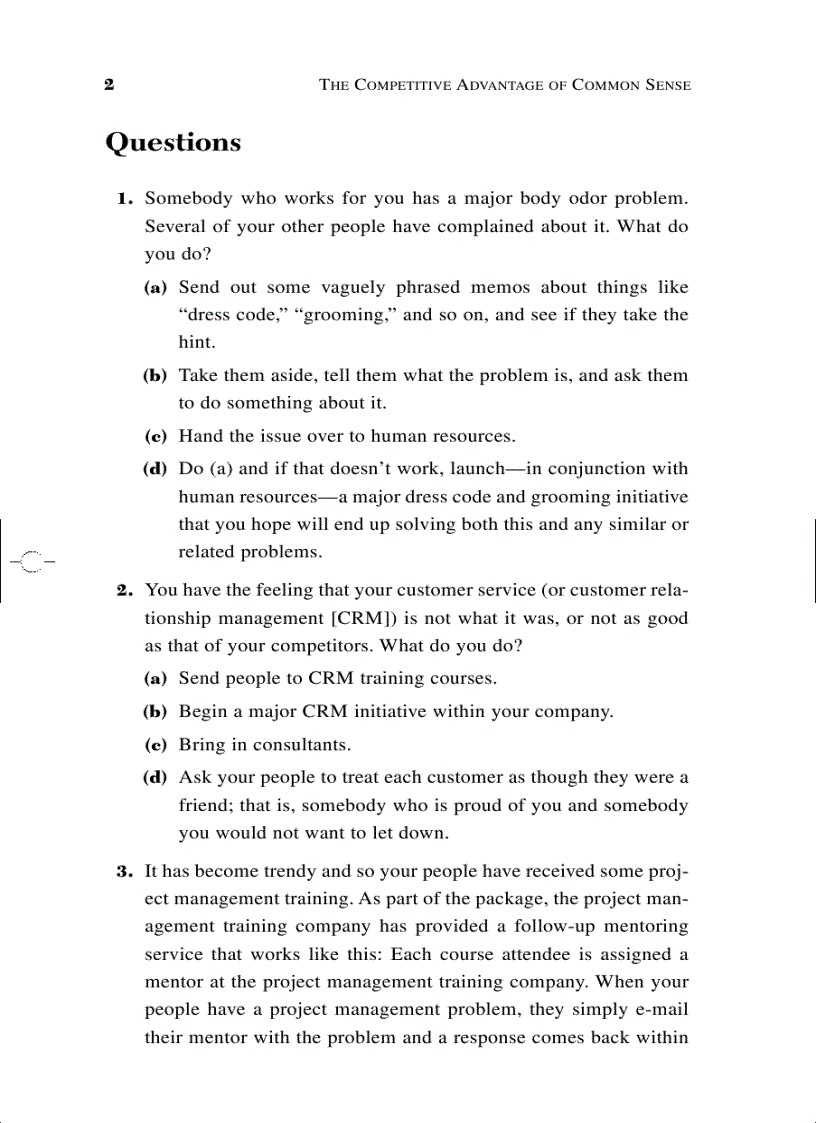 image for page The Competitive Advantage of Common Sense Using the Power You Already Have