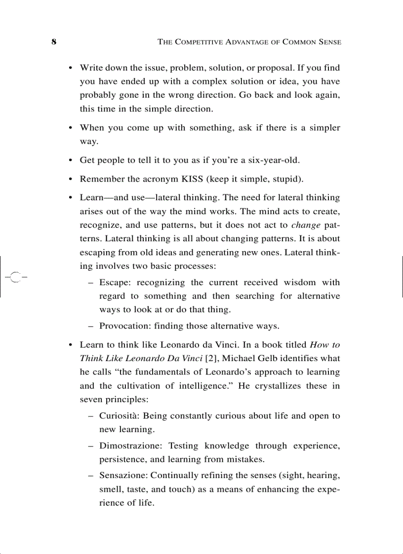 image for page The Competitive Advantage of Common Sense Using the Power You Already Have