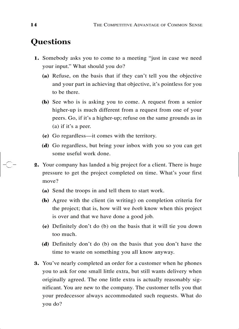 image for page The Competitive Advantage of Common Sense Using the Power You Already Have