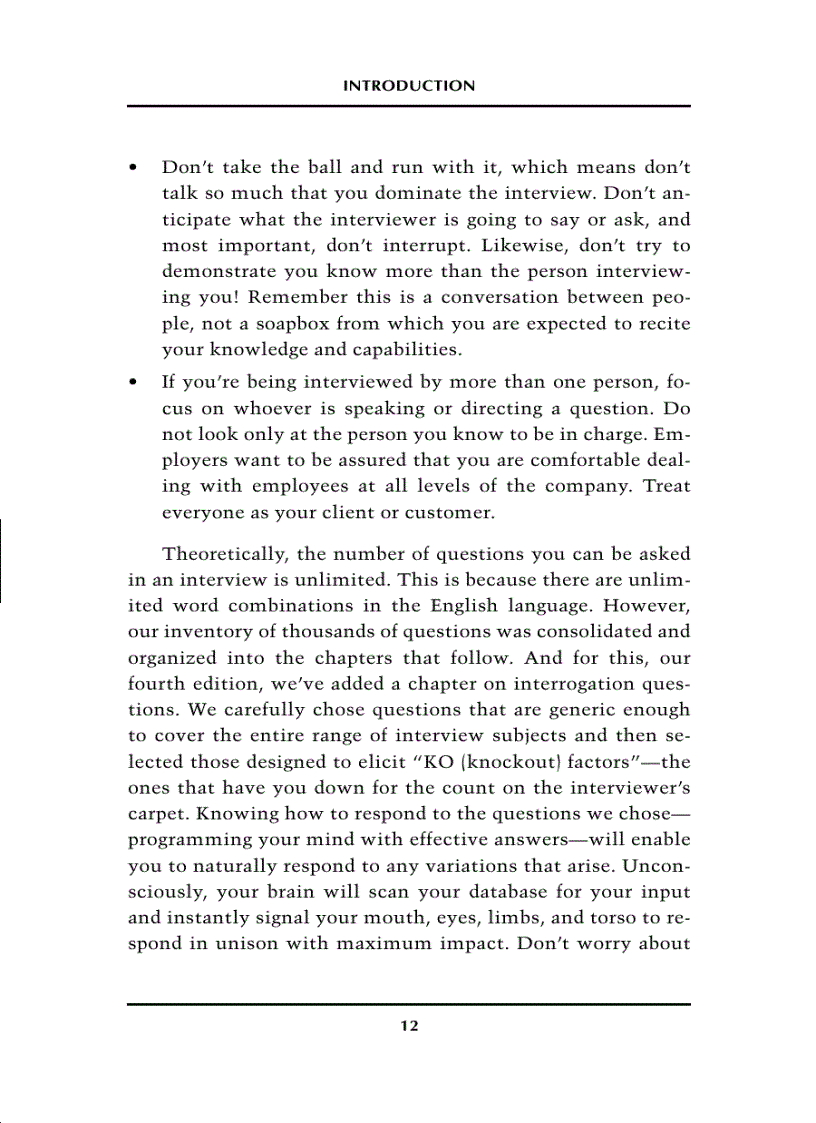 image for page The Complete Q A Job Interview Book Fourth Edition