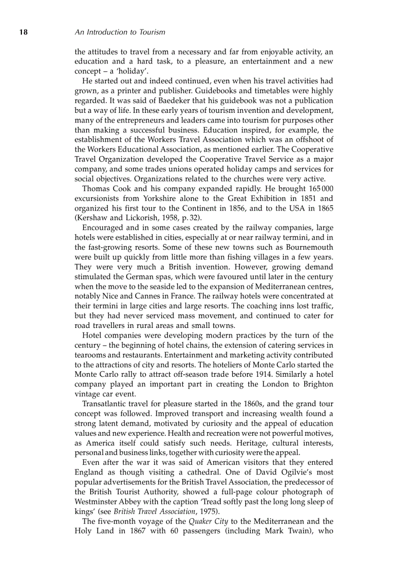 image for page An Introduction to Tourism