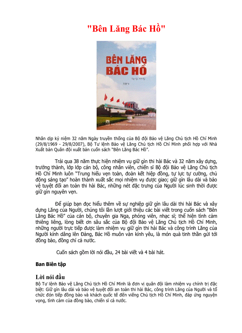 image for page Bên Lăng Bác Hồ