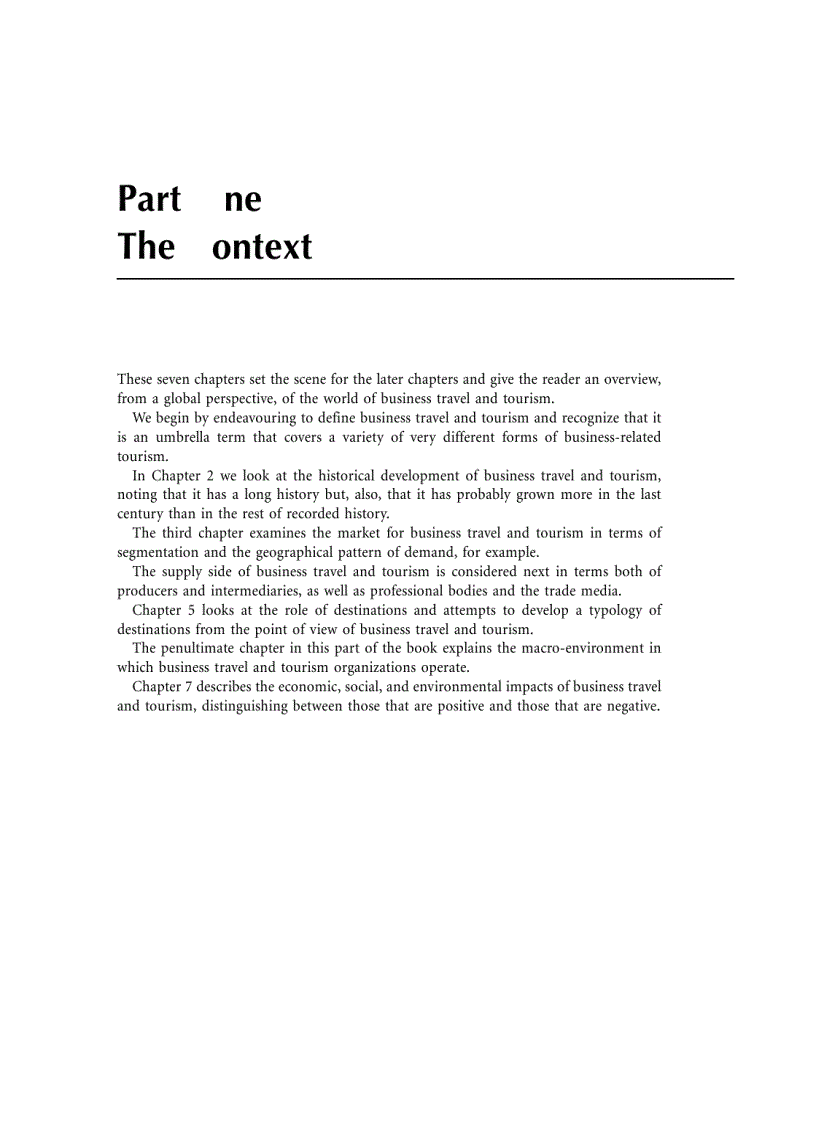 image for page Business Travel and Tourism