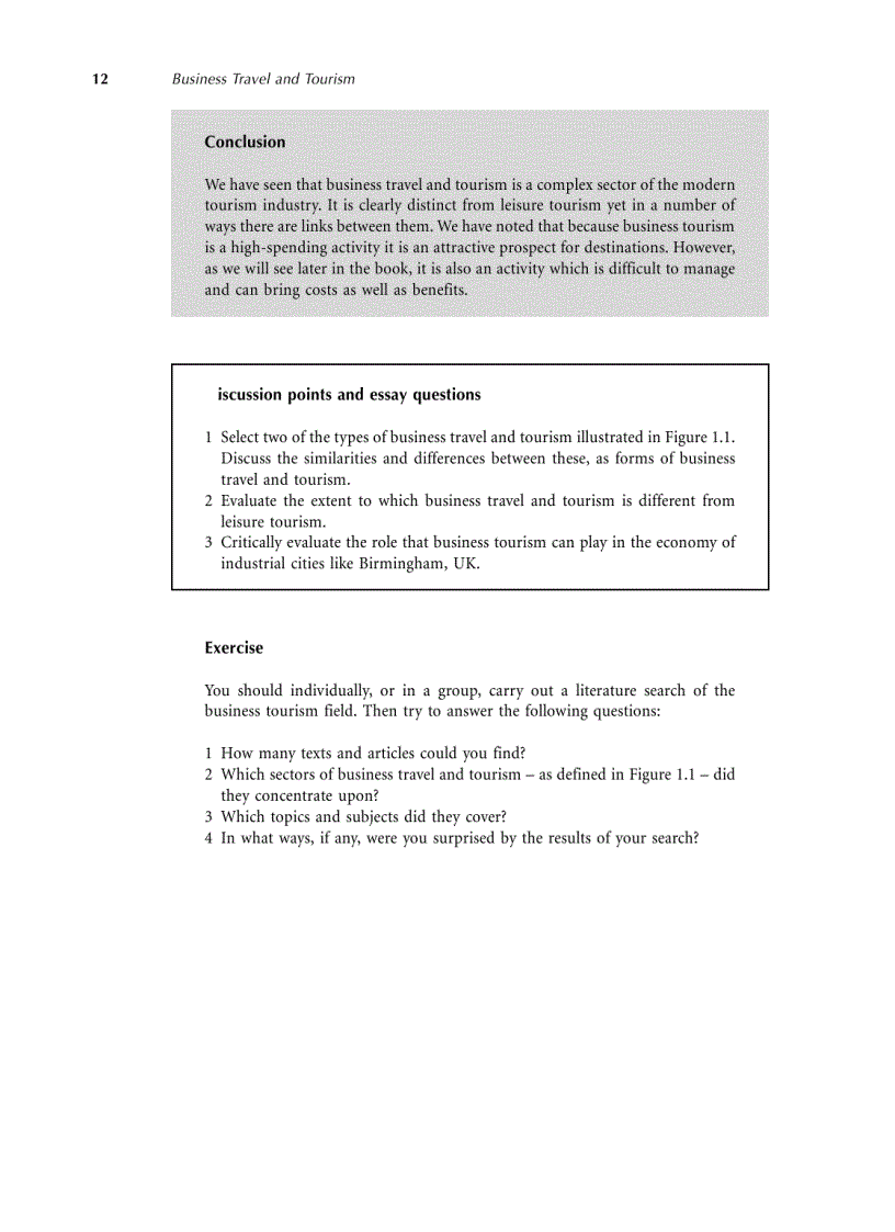 image for page Business Travel and Tourism