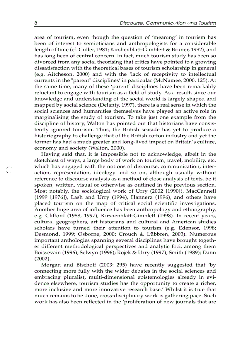 image for page Discourse Communication and Tourism 1