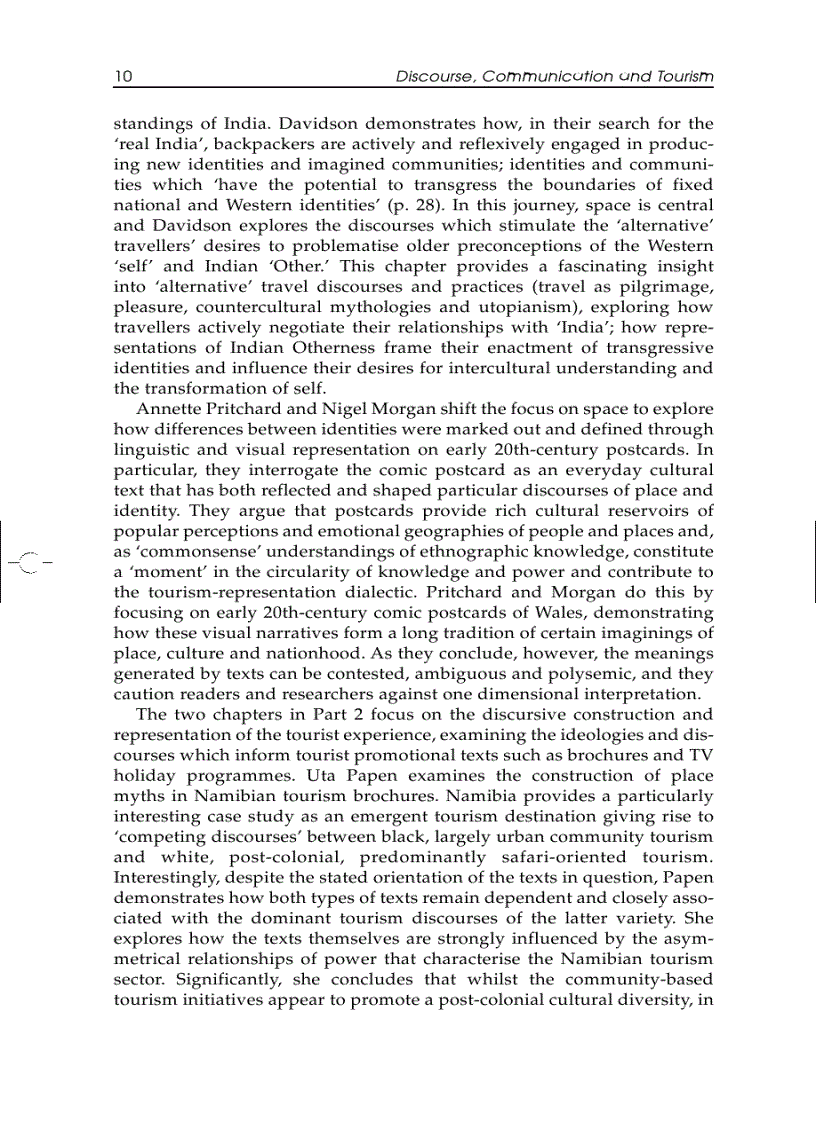 image for page Discourse Communication and Tourism 1