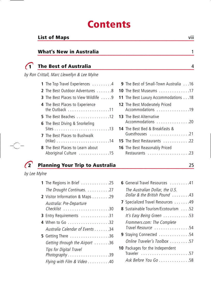 image for page Frommers Australia