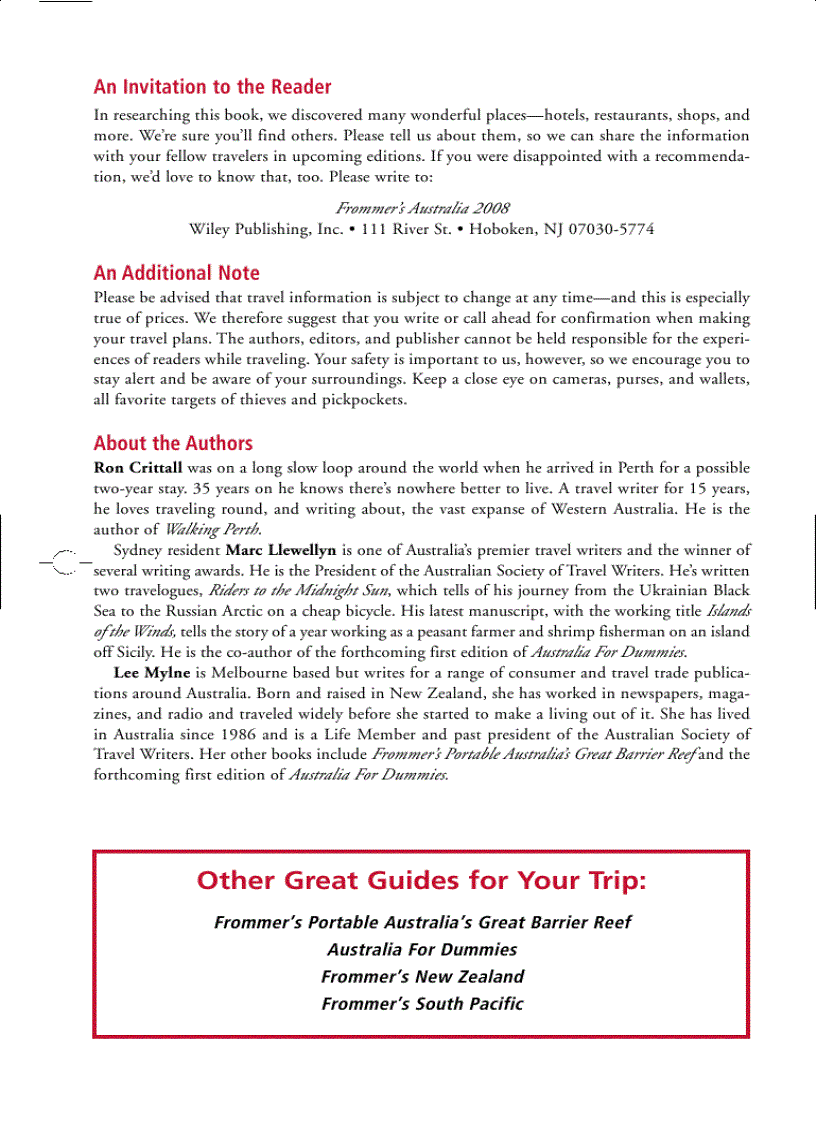 image for page Frommers Australia