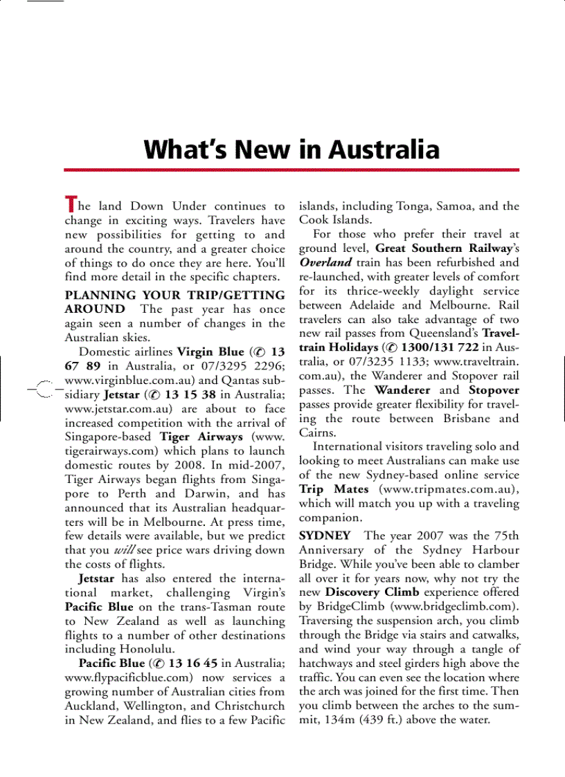 image for page Frommers Australia