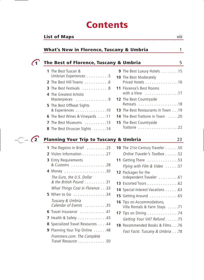 image for page Frommer s Florence Tuscany Umbria