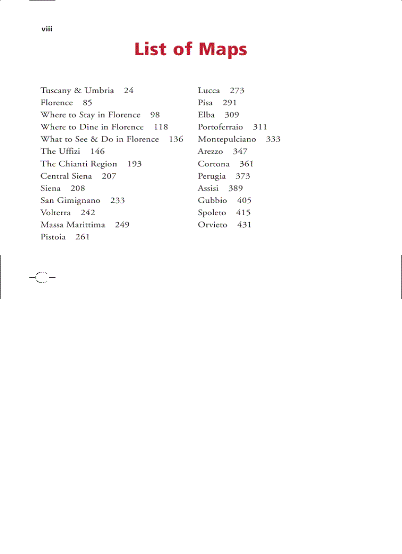 image for page Frommer s Florence Tuscany Umbria