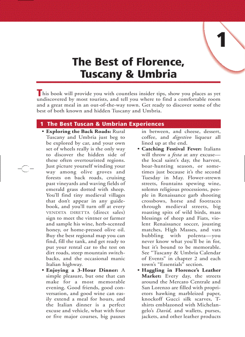 image for page Frommer s Florence Tuscany Umbria