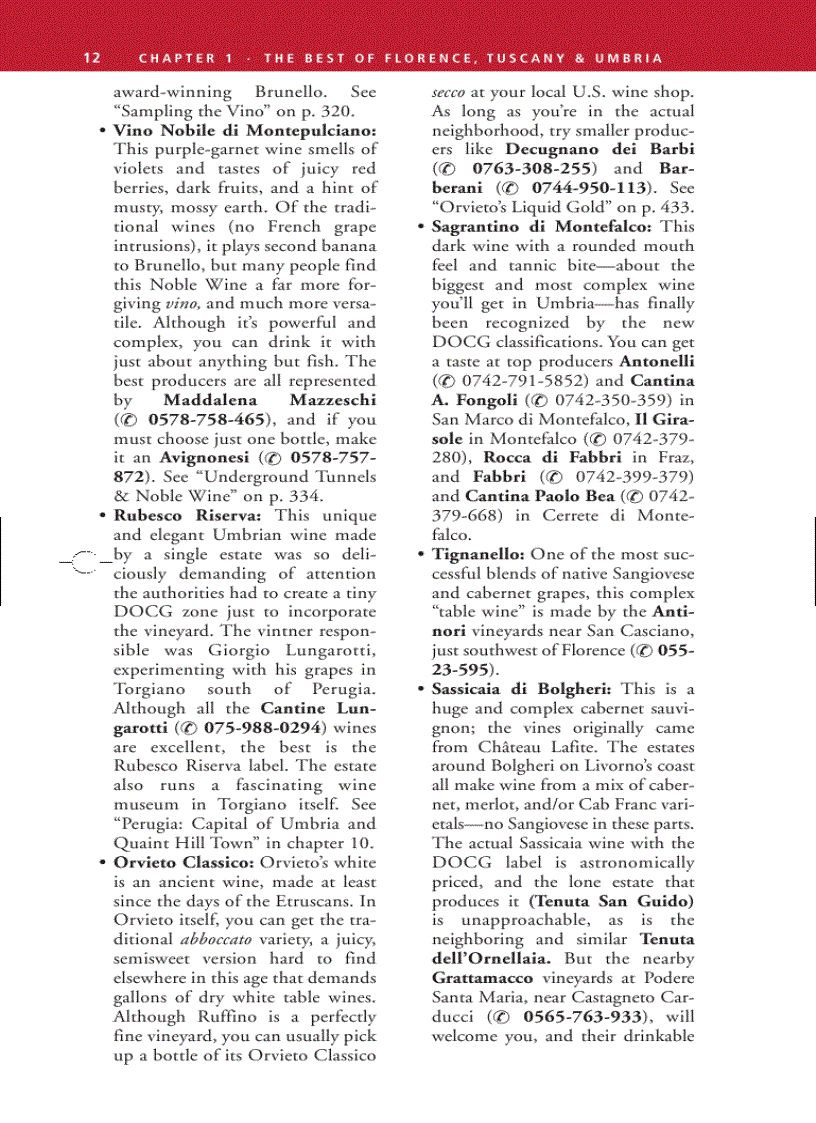 image for page Frommer s Florence Tuscany Umbria