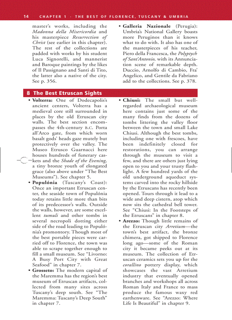 image for page Frommer s Florence Tuscany Umbria