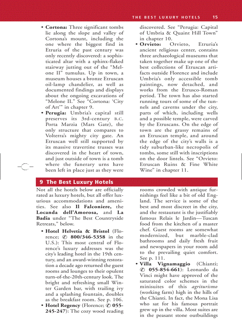 image for page Frommer s Florence Tuscany Umbria