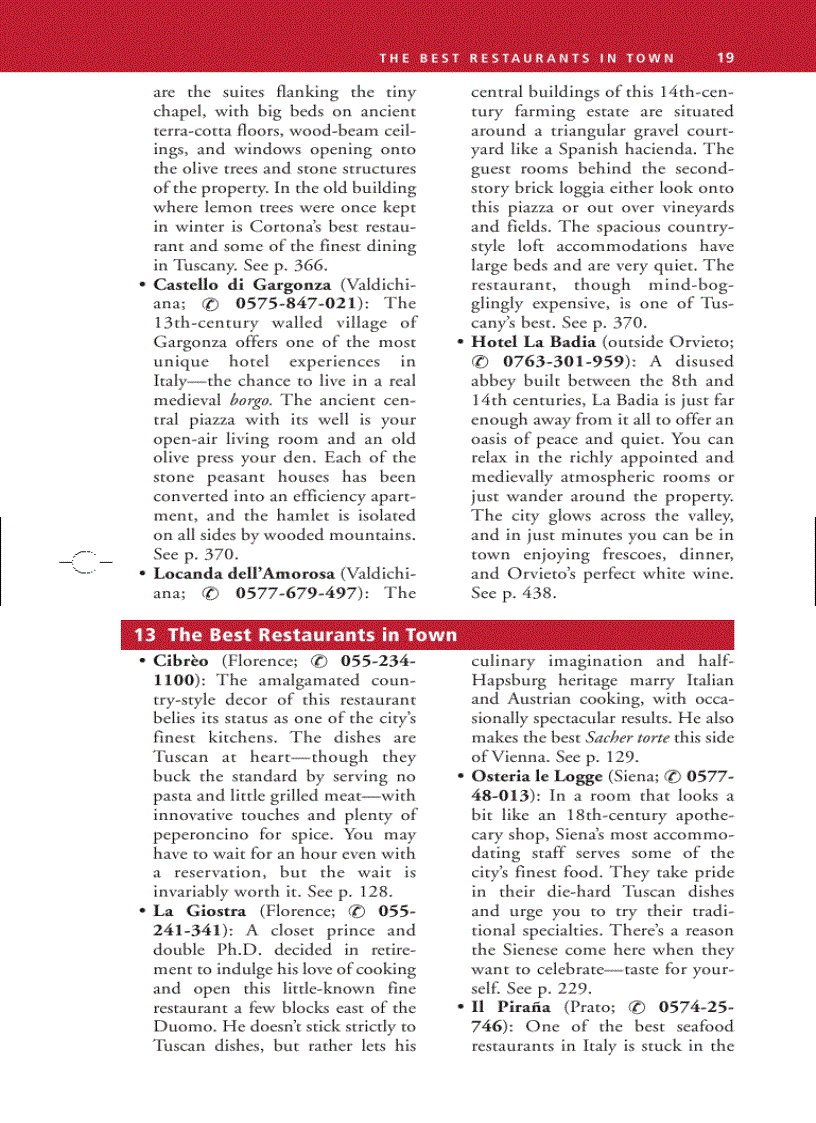 image for page Frommer s Florence Tuscany Umbria