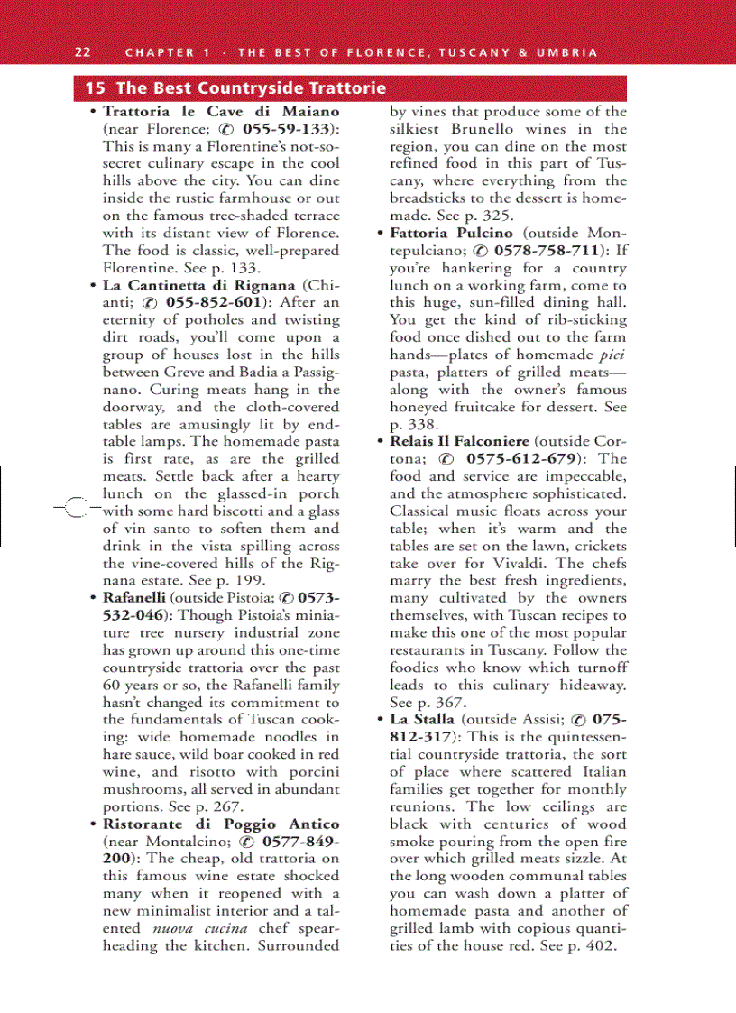 image for page Frommer s Florence Tuscany Umbria