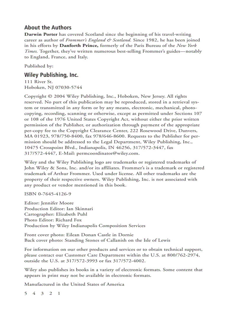 image for page Frommer s Scotland