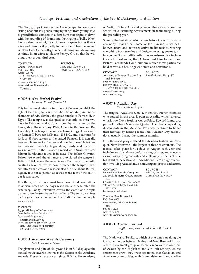 image for page Holidays Festivals and Celebrations of the World Dictionary 2005 II