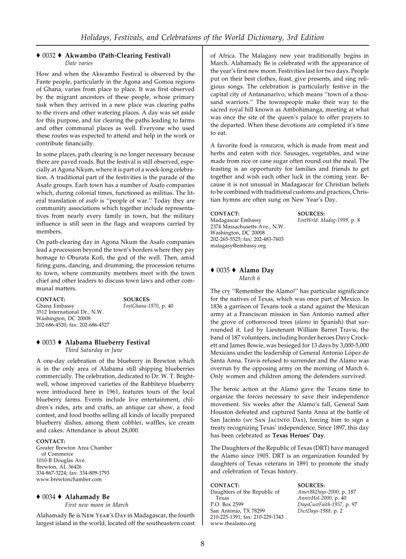 image for page Holidays Festivals and Celebrations of the World Dictionary 2005 II