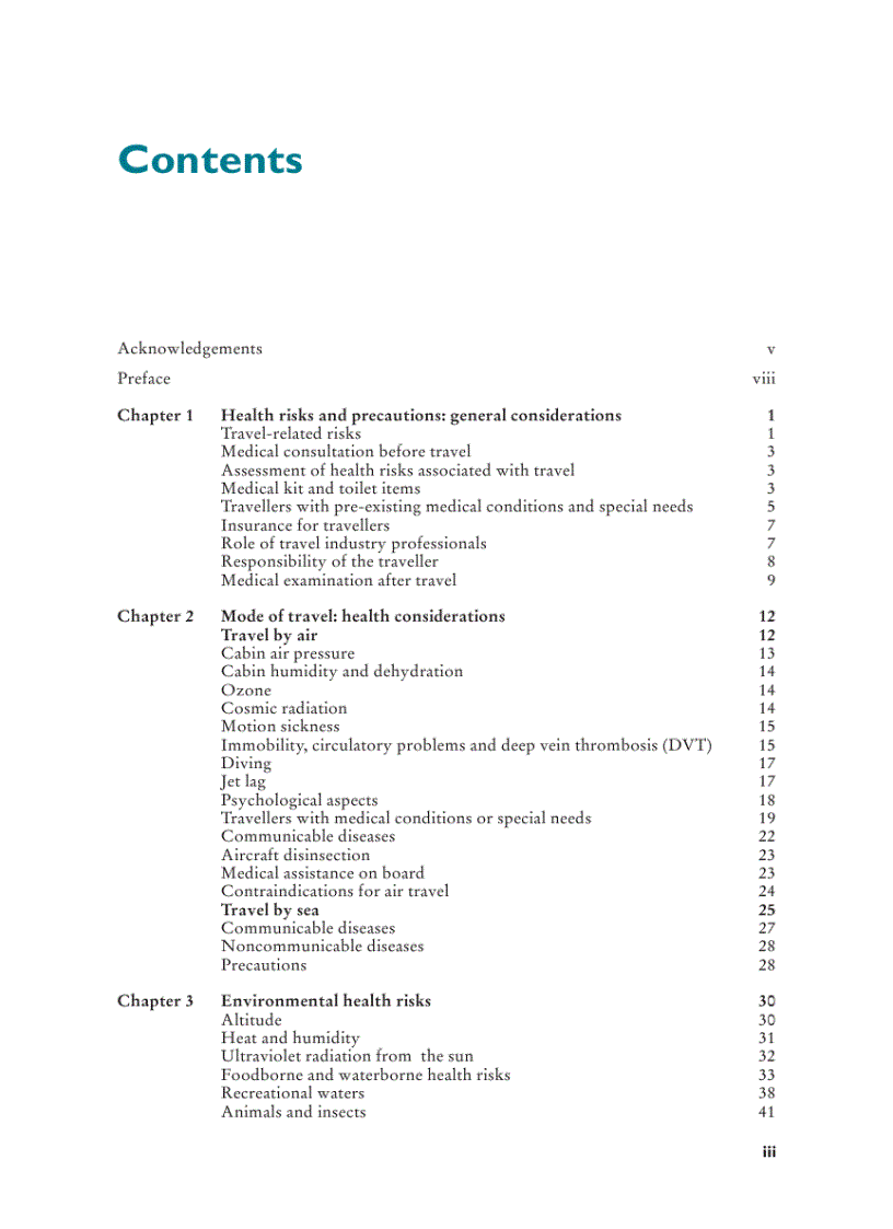 image for page International Travel and Health