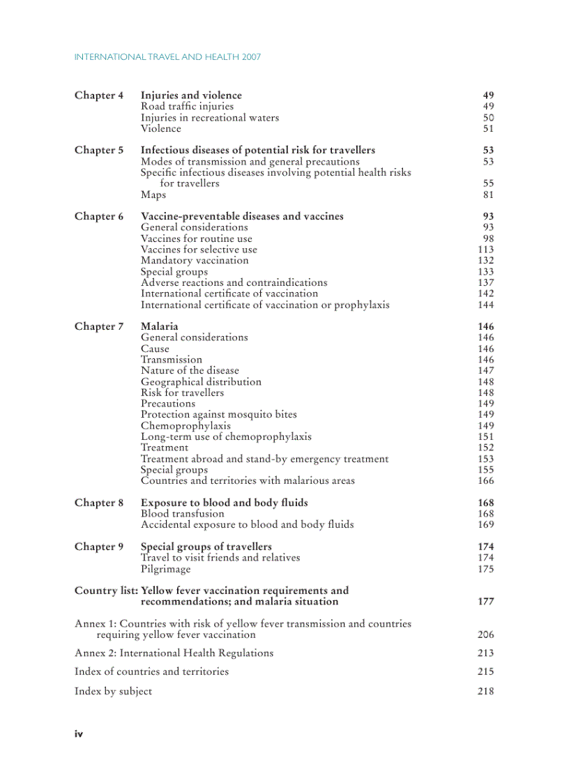 image for page International Travel and Health