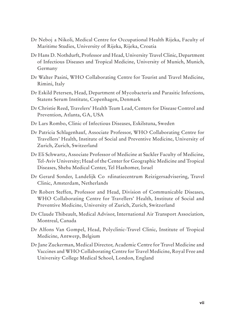 image for page International Travel and Health