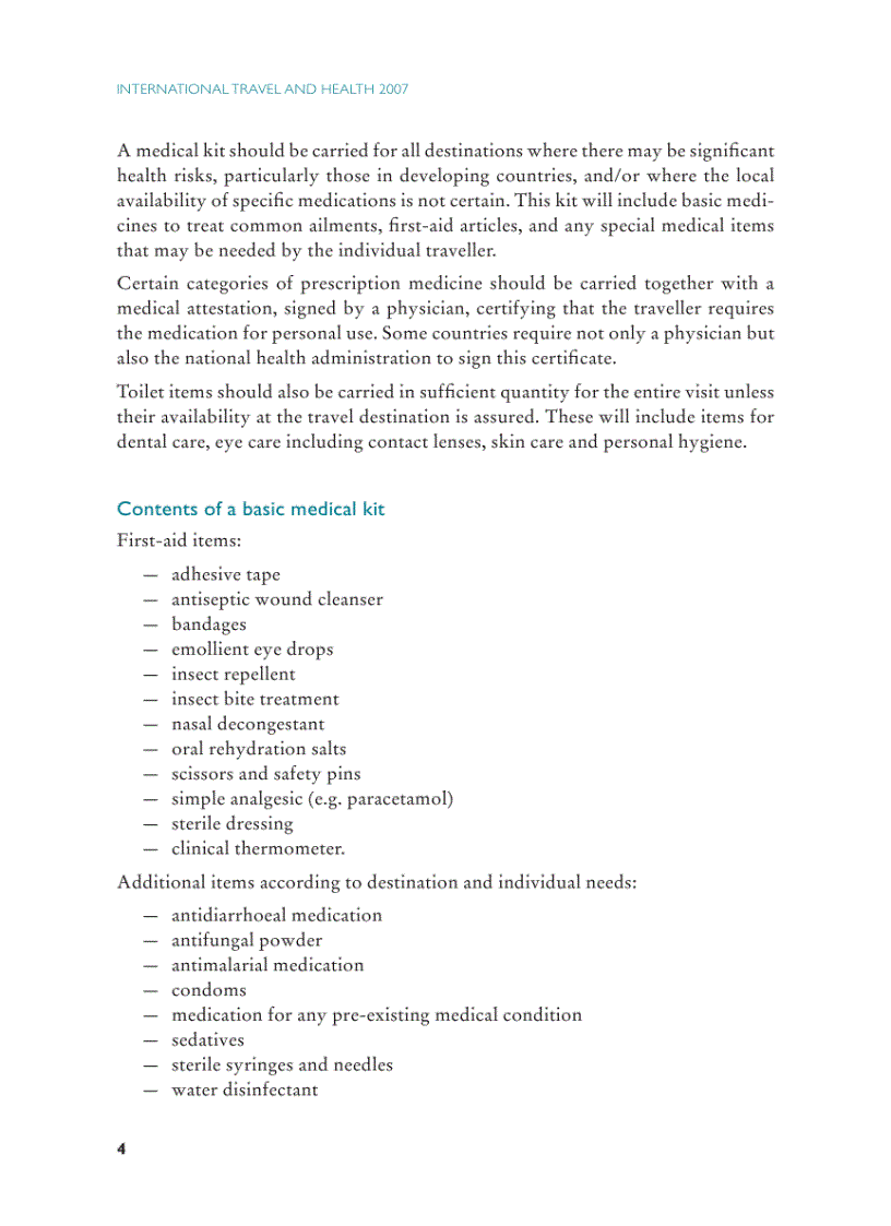 image for page International Travel and Health