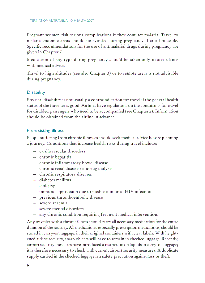 image for page International Travel and Health