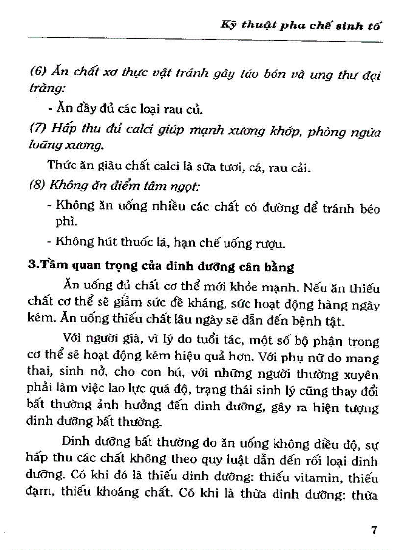 Kỹ thuật pha chế sinh tố làm đẹp trị bệnh