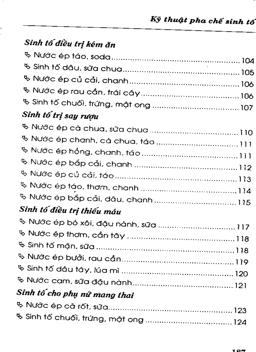 image for page Kỹ thuật pha chế sinh tố làm đẹp trị bệnh