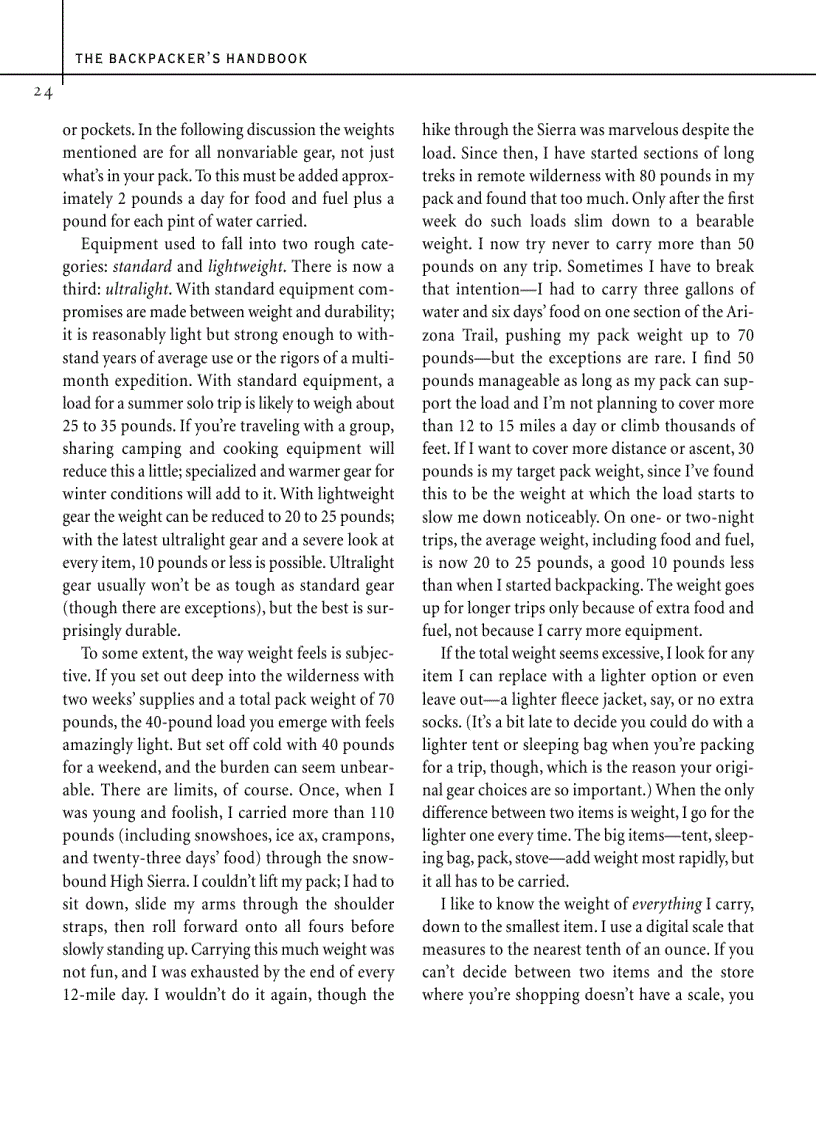 image for page The Backpackers Handbook 3rd Edition