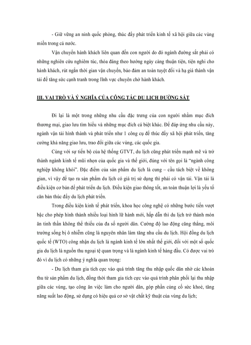 image for page Tổ chức vận chuyển hành khách và du lịch đường sắt