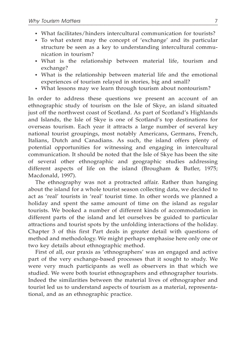 image for page Tourism And Intercultural Exchange Why Tourism Matters Tourism and Cultural Change