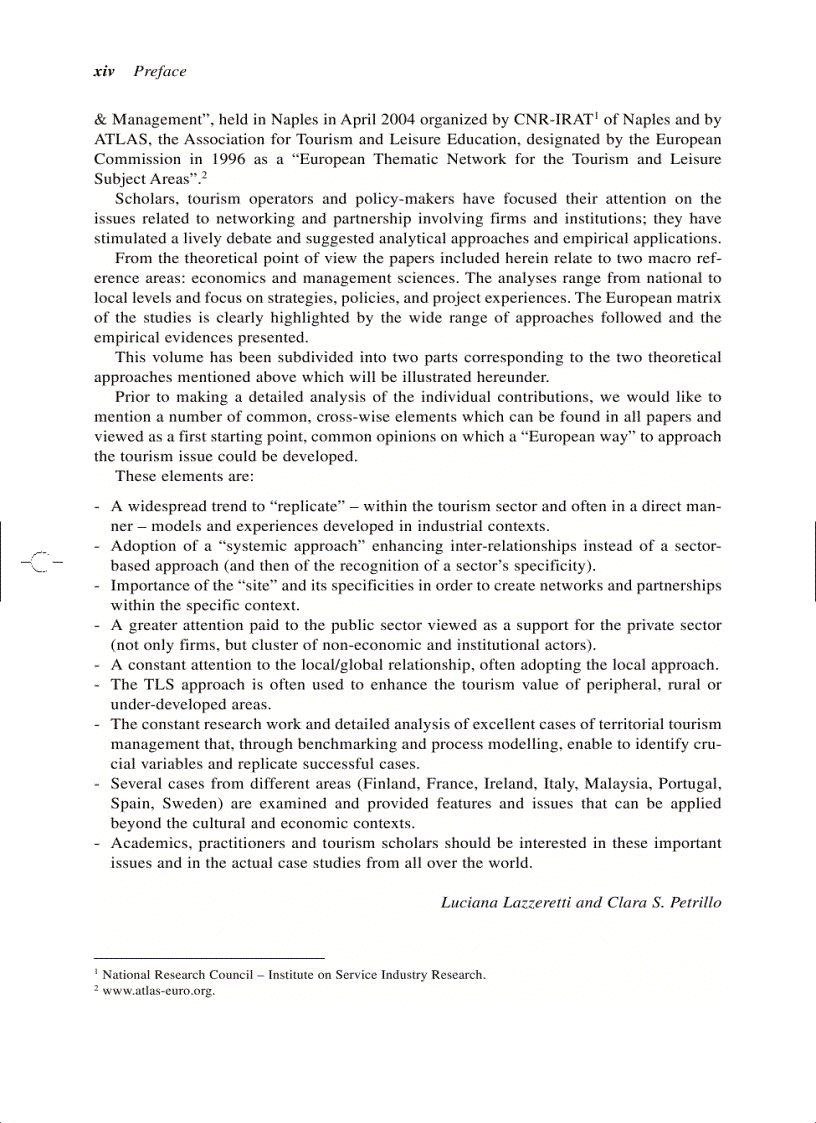 image for page Tourism Local Systems and Networking Advances in Tourism Research