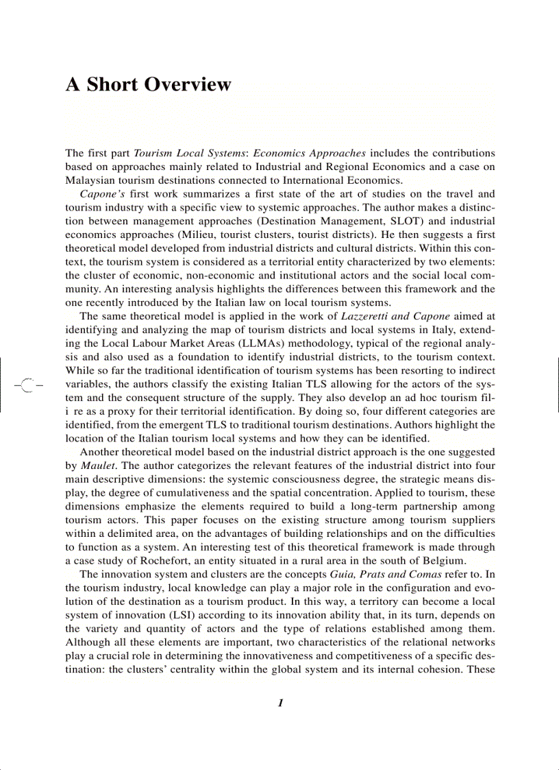 image for page Tourism Local Systems and Networking Advances in Tourism Research