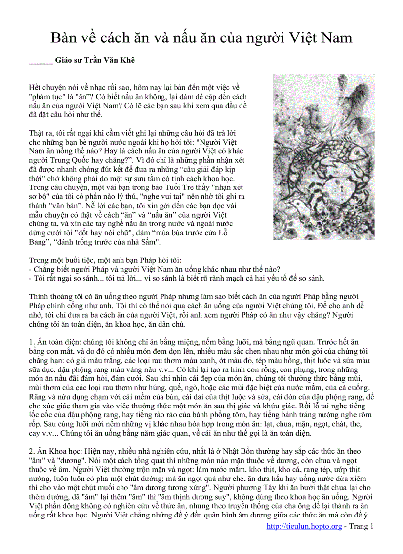 image for page Bàn Về Cách Nấu Ăn Và Cách Ăn Của Người Việt Nam