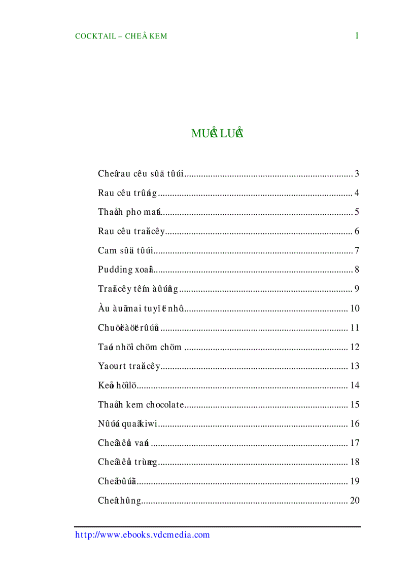 image for page Coctail Chế Kem Quyển II