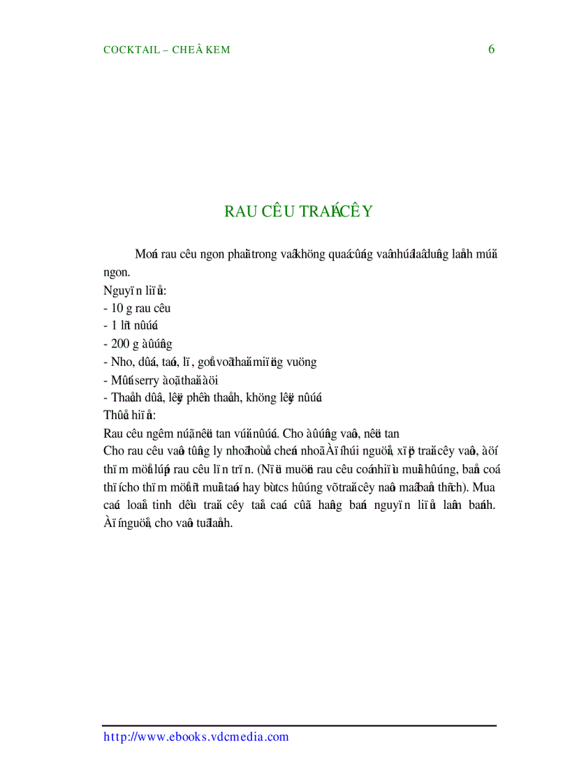 image for page Coctail Chế Kem Quyển II