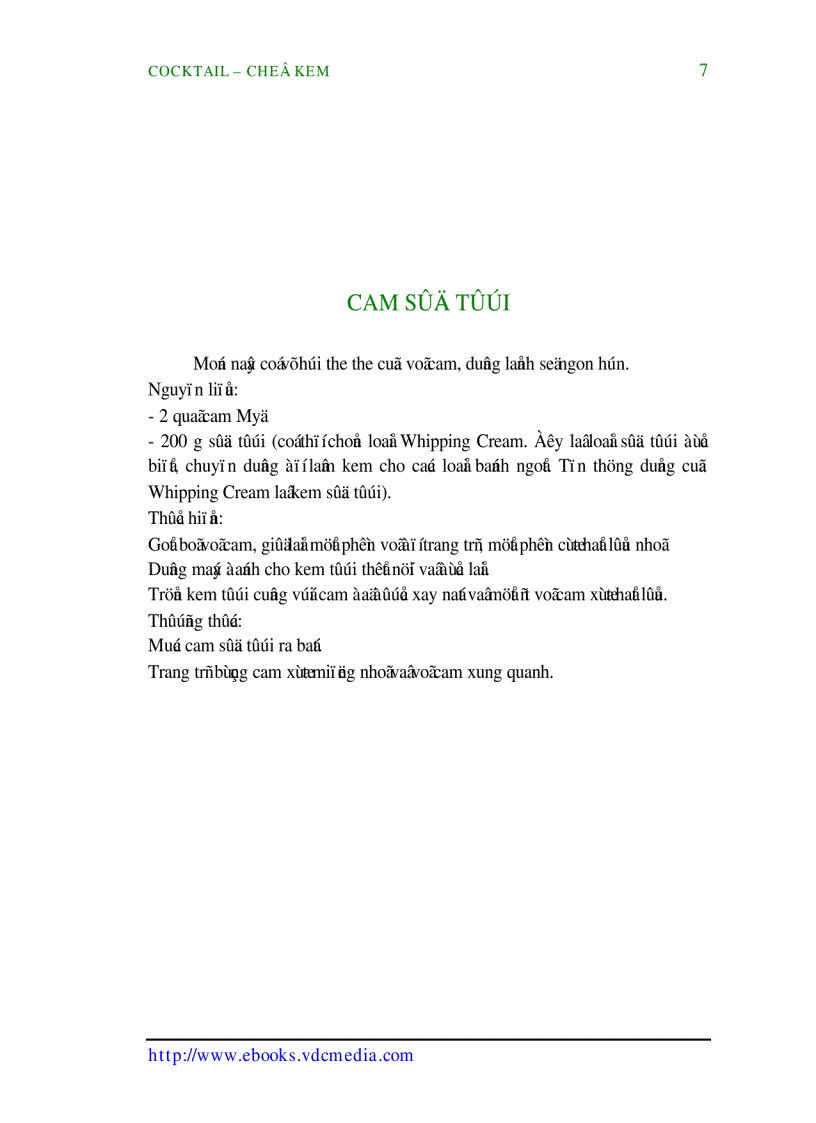 image for page Coctail Chế Kem Quyển II