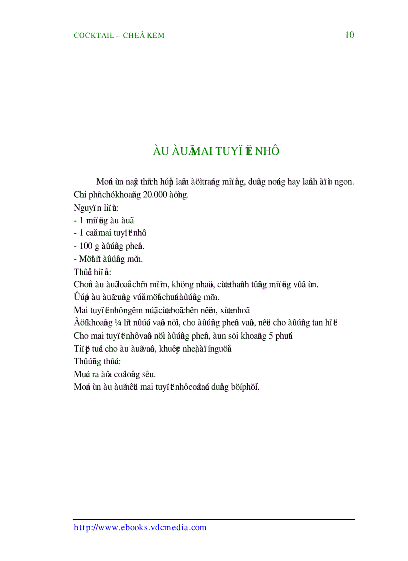 image for page Coctail Chế Kem Quyển II