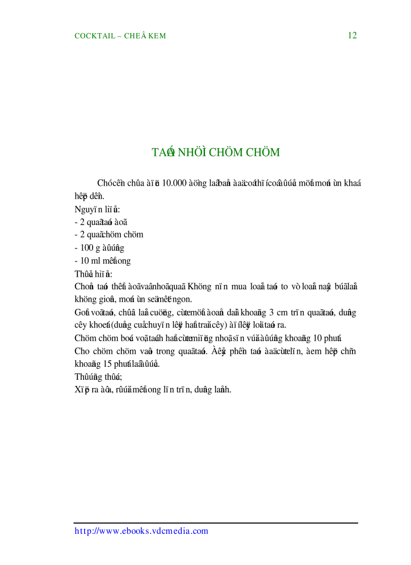 image for page Coctail Chế Kem Quyển II