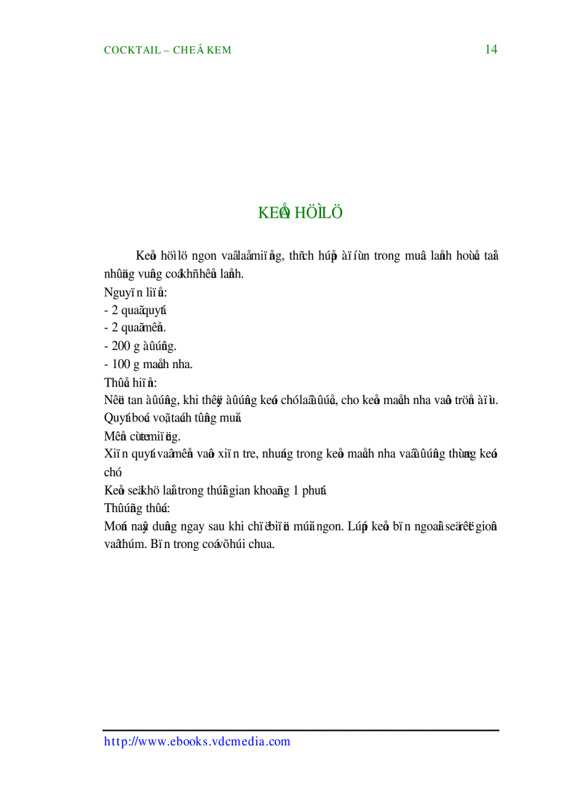 image for page Coctail Chế Kem Quyển II