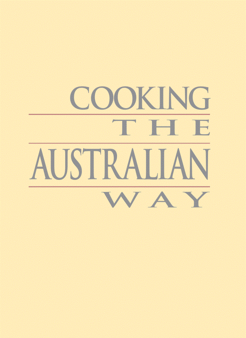 Cooking The Australian Way