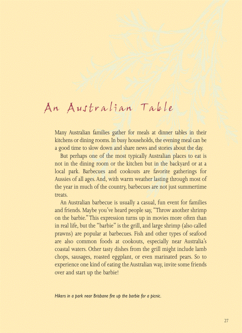 image for page Cooking The Australian Way