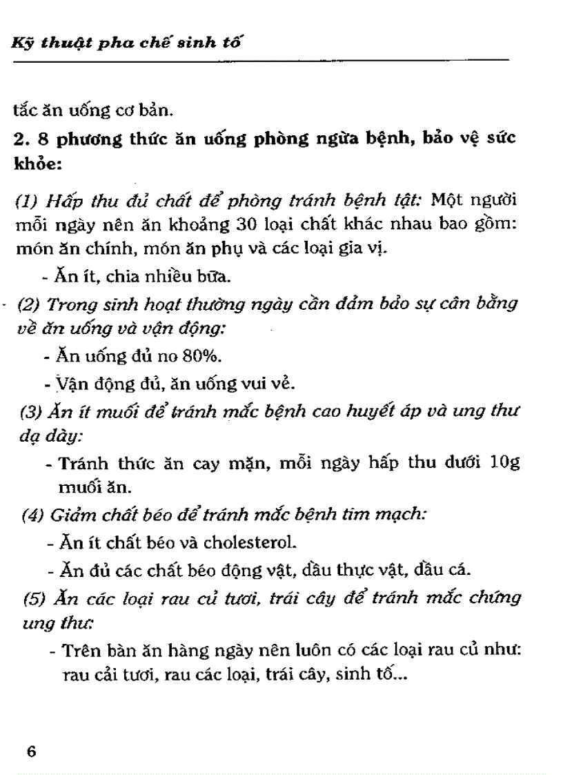 image for page Kỹ Thuật Pha Chế Sinh Tố