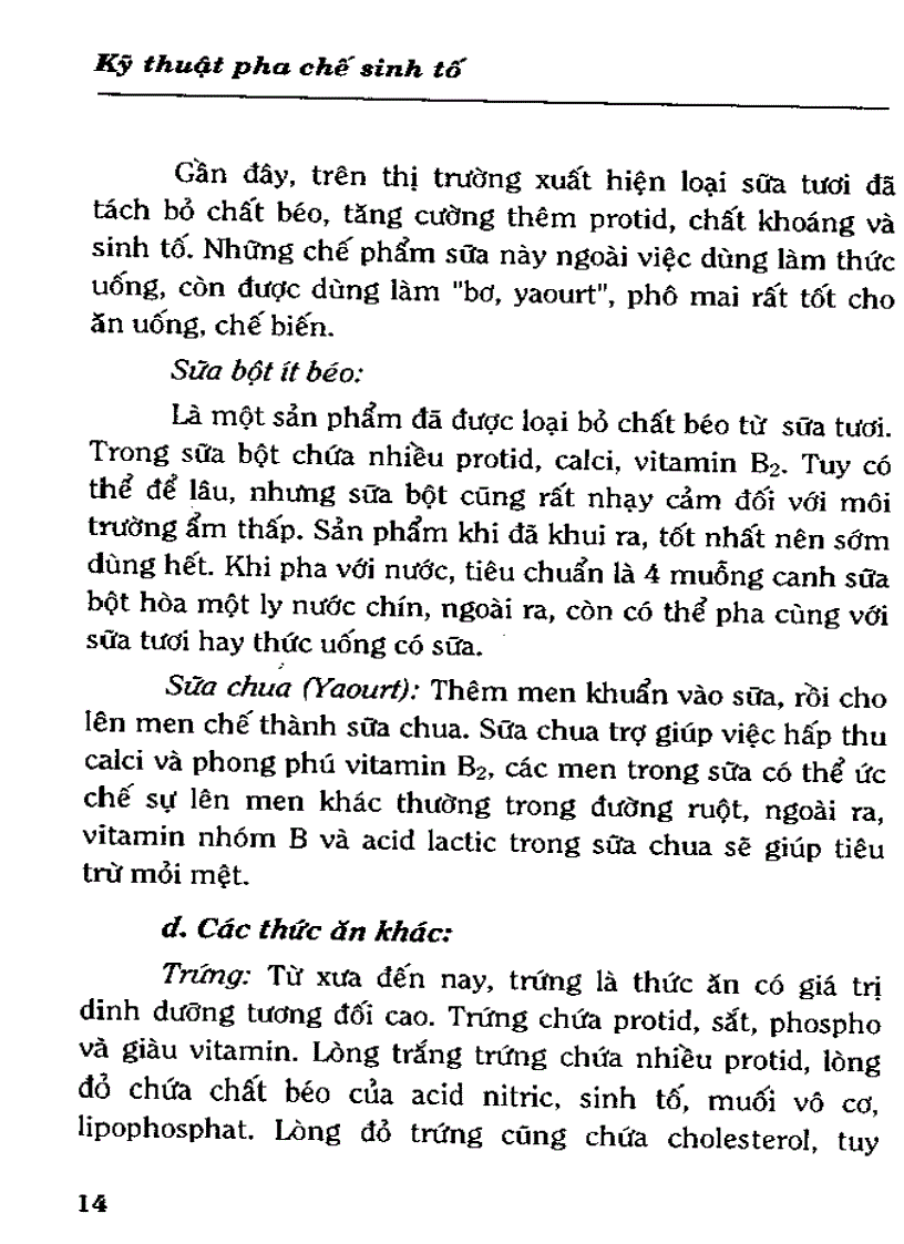 image for page Kỹ Thuật Pha Chế Sinh Tố