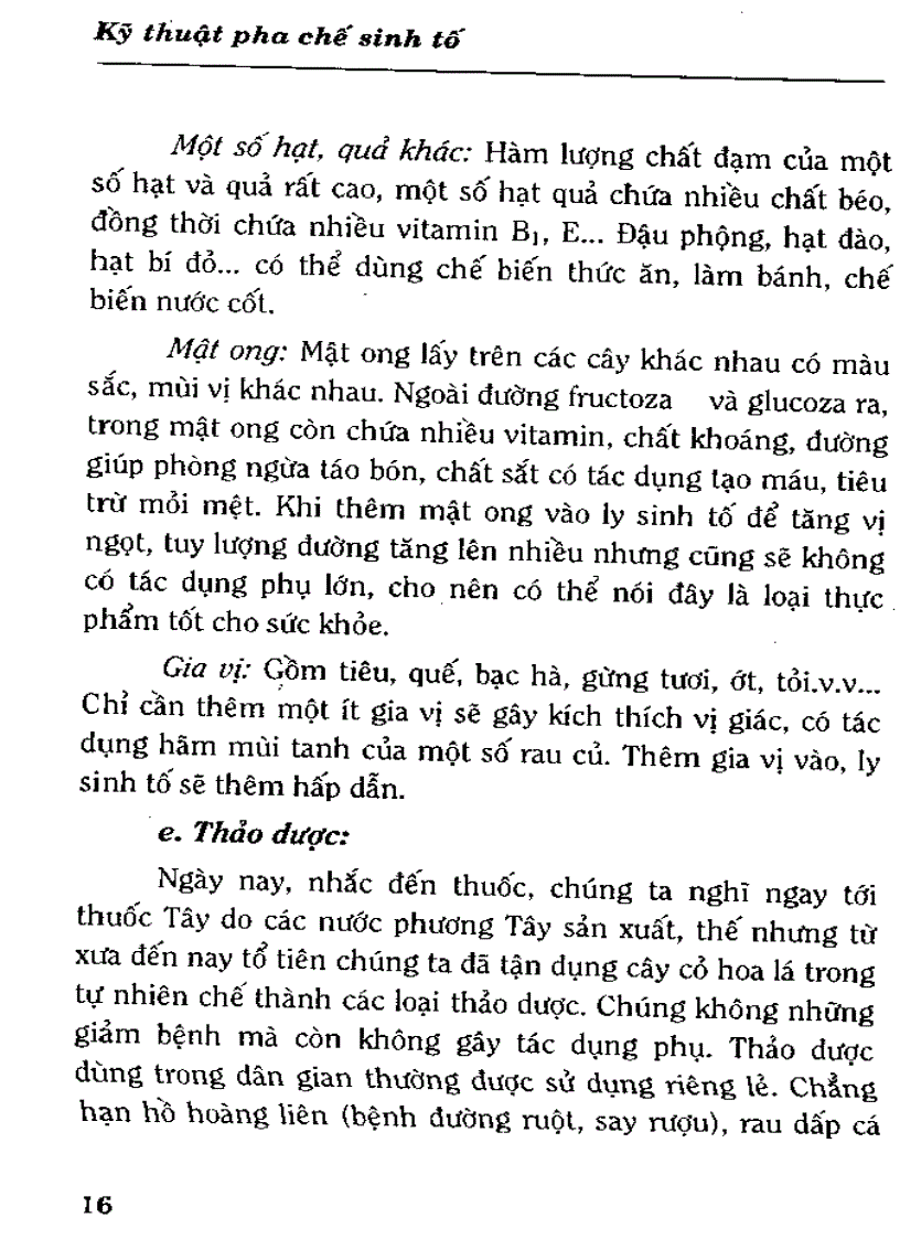 image for page Kỹ Thuật Pha Chế Sinh Tố